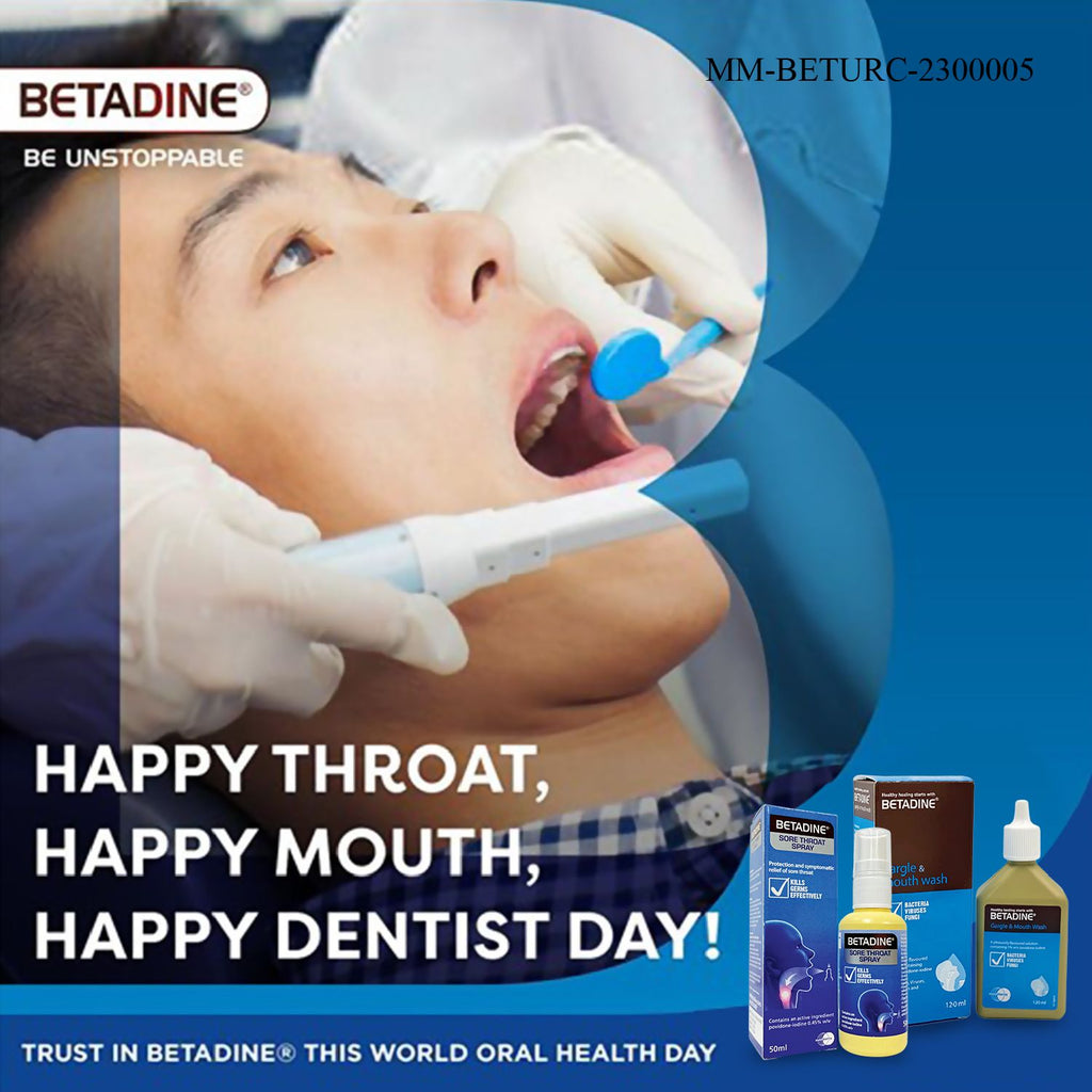 Good oral health with Betadine