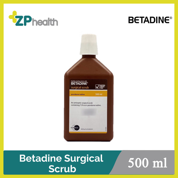 Betadine Surgical Scrub 500ml(ပိုးသေလက်ဆေးရည်)