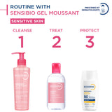 Bioderma Sensibio Gel Moussant - 200 ML (Facial Cleanser, Facial Foam, Geltle Cleanser)