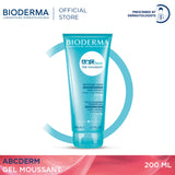 Bioderma ABCDerm Gel Moussant  - 200 ML (Baby Shower Gel, Baby Wash, Baby Shampoo)