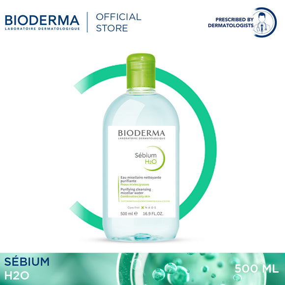 Bioderma Sebium H2O Micellar Cleansing Water - 500 ML (Cleanser, Makeup Remover)