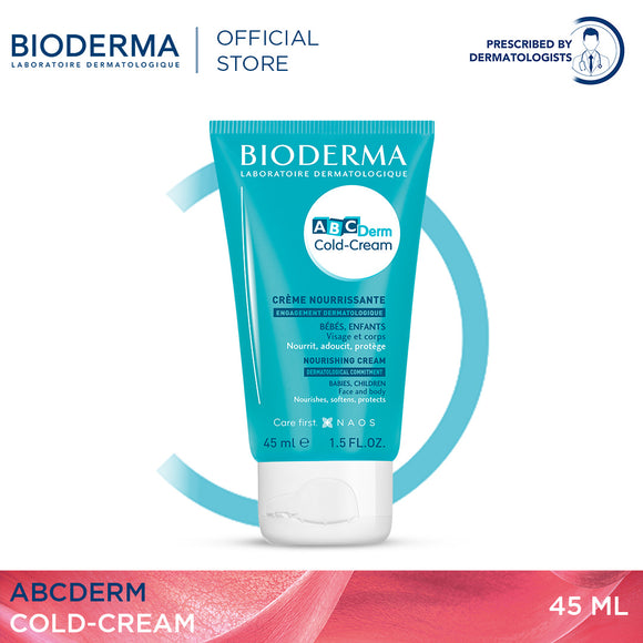 Bioderma ABCDerm Cold Cream (Face & Body) - 45 ML (Baby Lotion, Baby Cream, Baby moisturizer)