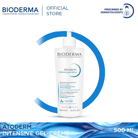 Bioderma Atoderm Intensive Gel Cream - 500 ML (Moisturizer Lotion, Skin Repairing cream)