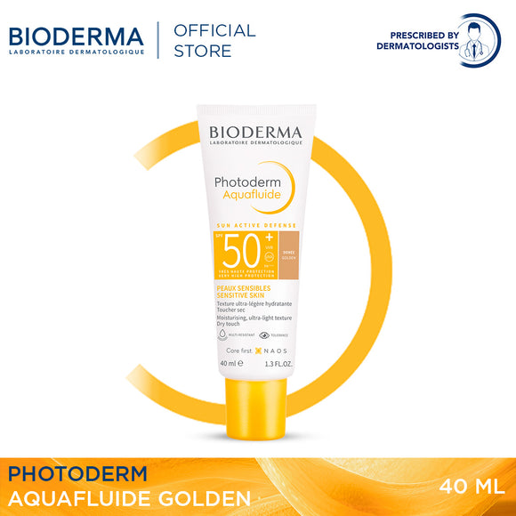 Bioderma Photoderm Aquafluide Golden SPF50+  - 40 ML (Sunscreen, UVA, UVB Protector)