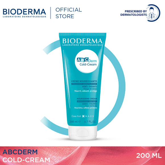 Bioderma ABCDerm Cold Cream (Face & Body) - 200 ML (Baby Lotion, Baby Cream, Baby moisturizer)