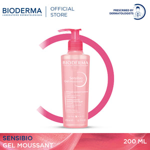 Bioderma Sensibio Gel Moussant - 200 ML (Facial Cleanser, Facial Foam, Geltle Cleanser)