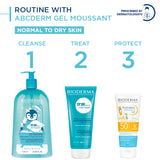 Bioderma ABCDerm Gel Moussant  - 1L (Baby Shower Gel, Baby Wash, Baby Shampoo)