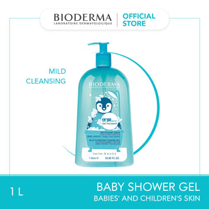 Bioderma ABCDerm Gel moussant Ultra-Gentle Soap-Free Face and Body Cleansing Gel (Babies and Childrens Skin) - 1 L