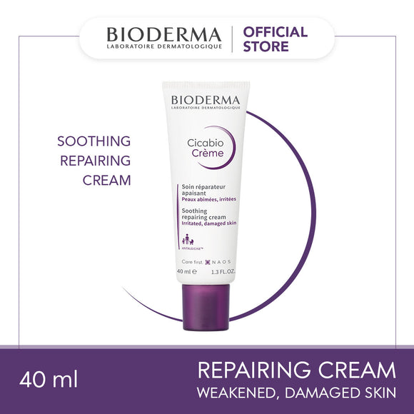 Bioderma Cicabio Crème Wound Healing, Reparing, Soothing Cream (Irritated Damaged Skin/ Non-oozing Lesions) - 40 ML