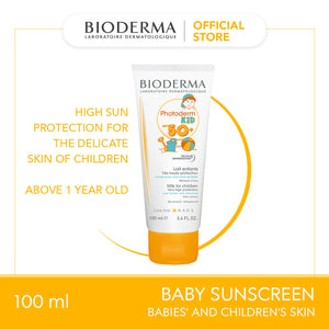 Bioderma Photoderm Kid Lait SPF 50+ Baby/Children Sunscreen for Face and Body (Above 1 year) - 100 ML