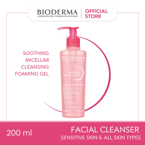 Bioderma Sensibio Gel Moussant Gentle Soothing Micellar Foaming Gel Cleanser (Sensitive Skin) - 200 ML