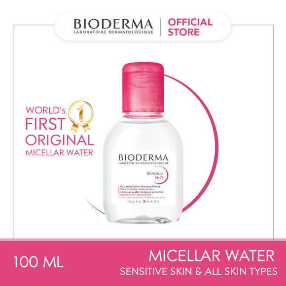 Bioderma Sensibio H2O Soothing Micellar Water (Facial Non-Rinse Cleanser for Sensitive Skin) - 100 ML