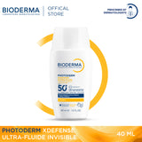 Bioderma XDefense Ultra-Fluid SPF50+ Invisible - 40 ML (Sunscreen, UVA, UVB Protector, Anti aging Sunscreen)