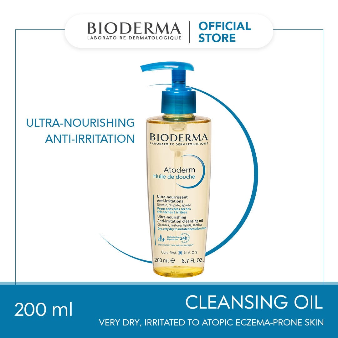 Bioderma Atoderm Shower Oil ( Face & Body ) 200 ML ZP Health Myanmar