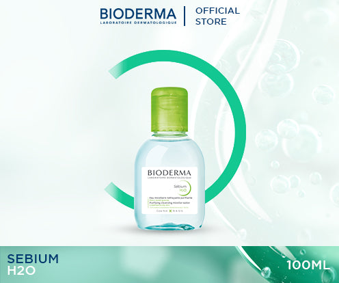 Bioderma Sebium H2O Purifying Micellar Water (Facial Non-Rinse Cleanser for Oily, Acne-Prone Skin) - 100 ML