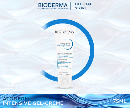 Bioderma Atoderm Intensive Gel-creme Ultra-fresh and Ultra-light Anti-itching Gel Cream (Very Dry, Irritated to Atopic Sensitive Skin) - 75 ML