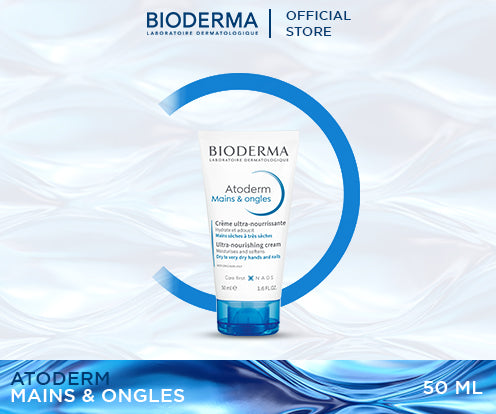 Bioderma Atoderm Mains & Ongles Ultra Repair Dry and Damaged Hands & Nails Cream (Dry to Very Dry Skin) - 50 ML